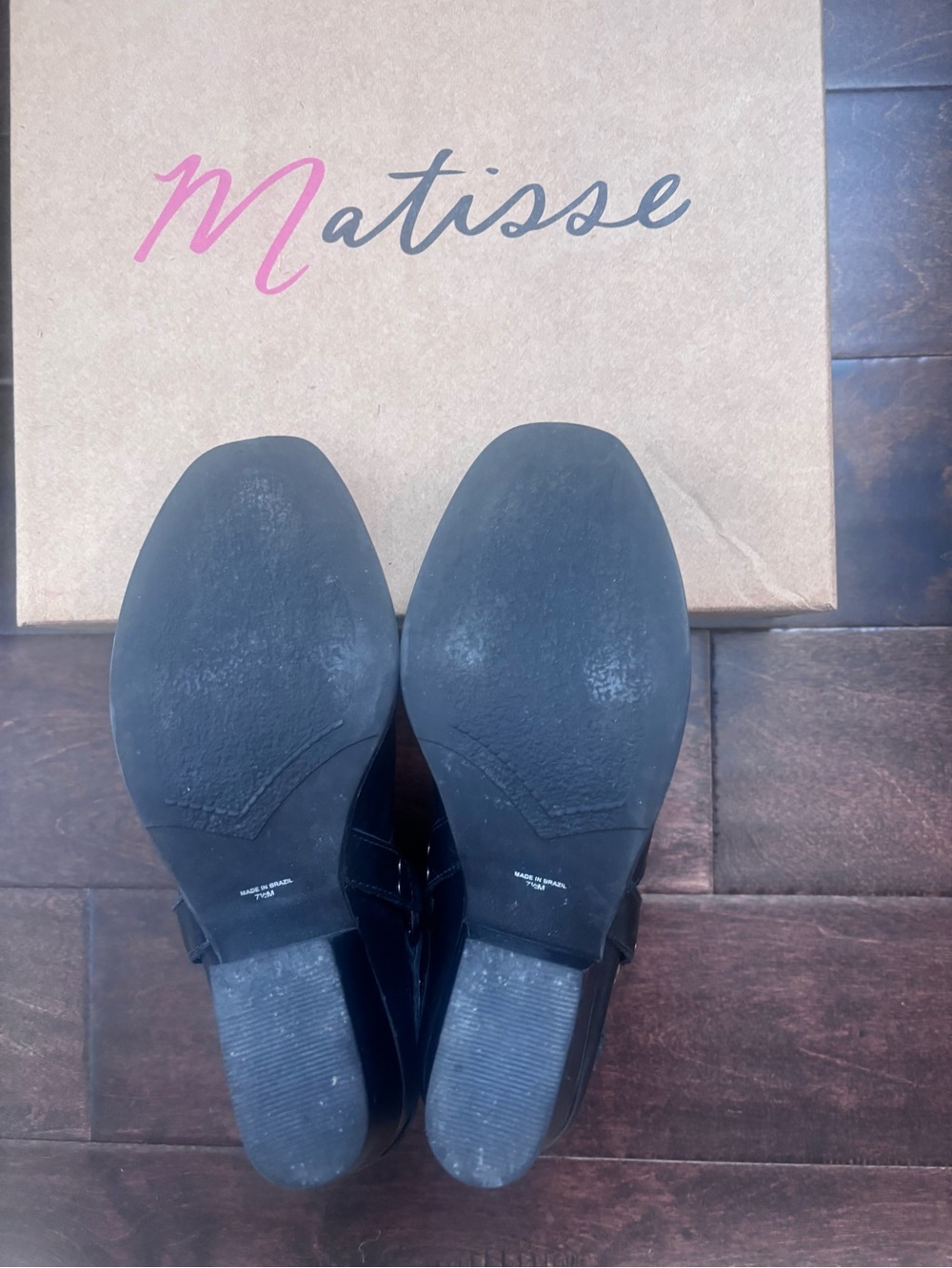 Matisse Jasmin Black Leather Moto Harness Boots size 7.5 - Picture 5 of 8